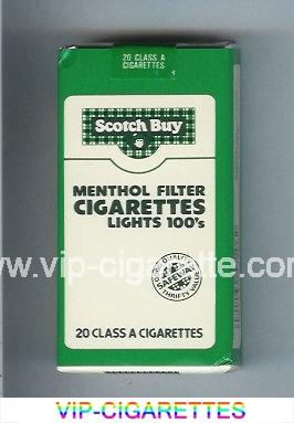 Scotch Buy Safeway Menthol Filter Cigaretess Lights 100s cigarettes soft box