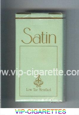 Satin Low Tar Menthol 100s cigarettes soft box