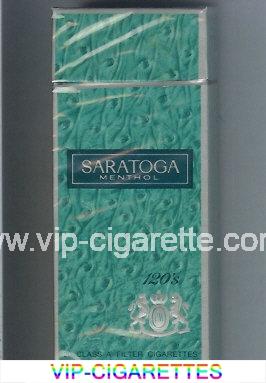 Saratoga Menthol 120s cigarettes hard box