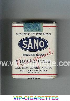 Sano Original English Blend Cigarettes Mildest of The Mild soft box