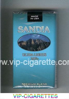 Sandia Ultra Lights 100s Premium Blend cigarettes soft box