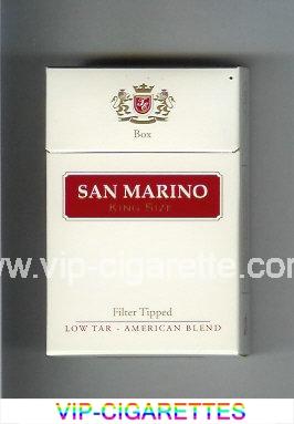 San Marino cigarettes white and red hard box