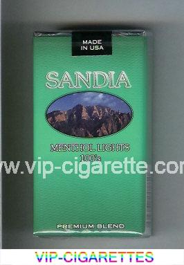 Sandia Menthol Lights 100s Premium Blend cigarettes soft box