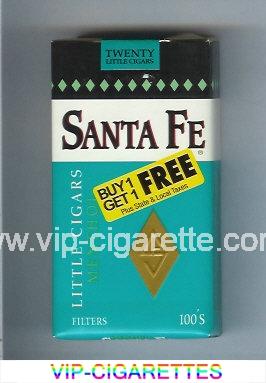 Santa Fe Little Cigars Menthol 100s cigarettes soft box