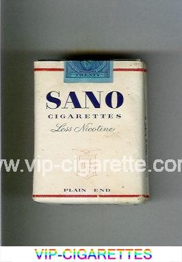 Sano Cigarettes Less Nicotine Plain End soft box