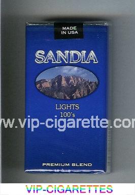 Sandia Lights 100s Premium Blend cigarettes soft box
