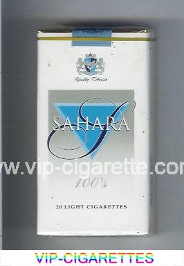 Sahara 100s Light cigarettes soft box