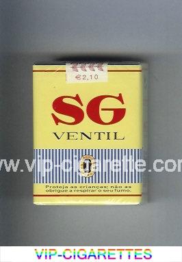 SG Ventil cigarettes yellow soft box