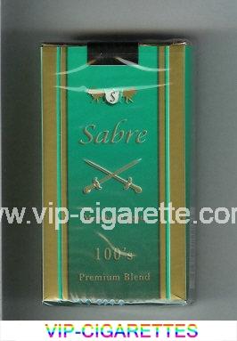 Sabre Menthol Lights 100s Premium Blend cigarettes soft box