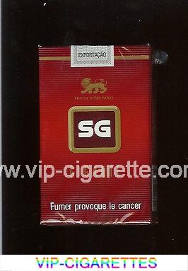 SG Gigante cigarettes red and brown and gold soft box