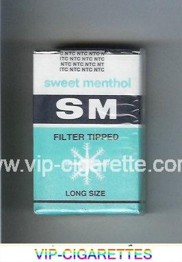 SM Sweet Menthol Filter Tipped cigarettes soft box