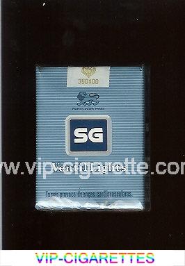 SG Ventil Lights cigarettes blue and black soft box