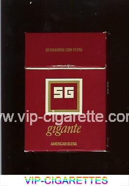 SG Gigante American Blend cigarettes hard box