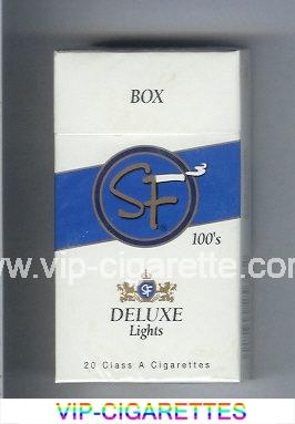 SF Deluxe Lights 100s cigarettes hard box