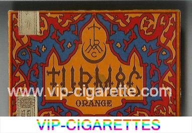 Turmac Orange 25 cigarettes wide flat hard box