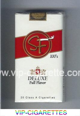 SF Deluxe Full Flavor 100s cigarettes soft box