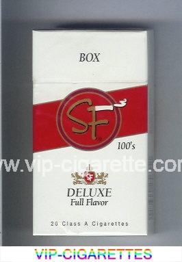 SF Deluxe Full Flavor 100s cigarettes hard box