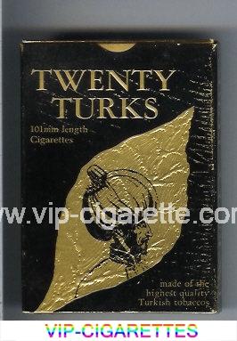 Twenty Turks 100s cigarettes wide flat hard box