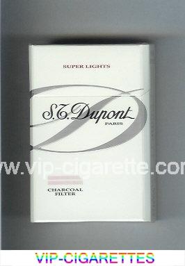 S.T.Dupont Paris Charcoal Filter Super Lights cigarettes hard box