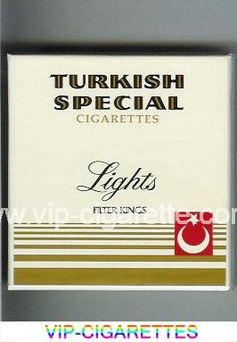 Turkish Special Lights cigarettes wide flat hard box