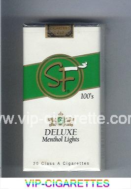 SF Deluxe Menthol Lights 100s cigarettes soft box