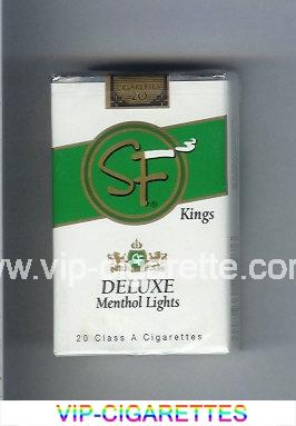 SF Deluxe Menthol Lights Kings cigarettes soft box