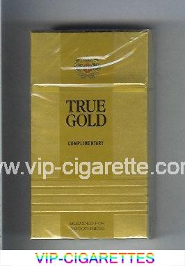 True Gold 100s cigarettes hard box