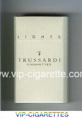 Trussardi Lights 100s cigarettes white hard box