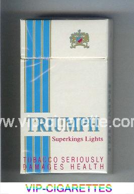 Triumph Superkings Lights 100s cigarettes hard box