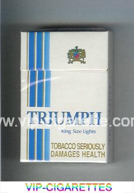 Triumph King Size Lights cigarettes hard box