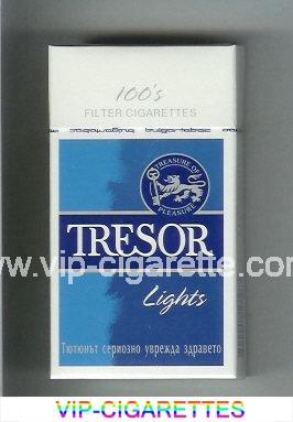 Tresor Lights 100s Filter cigarettes hard box