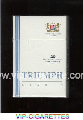 Triumph Lights cigarettes hard box