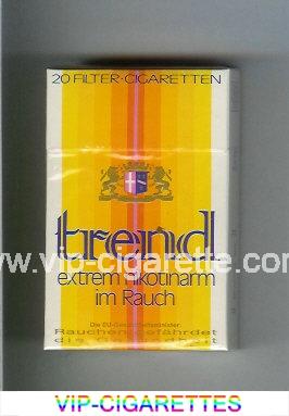 Trend Extrem Nikotinarm Im Rauch cigarettes hard box
