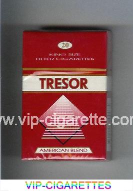 Tresor American Blend cigarettes red and white hard box