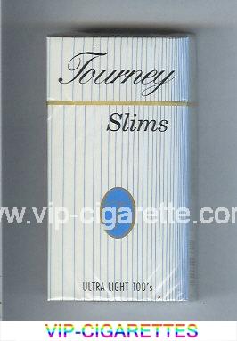 Tourney Slims Ultra Light 100s Cigarettes hard box