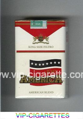 Top America American Blend cigarettes white and red soft box