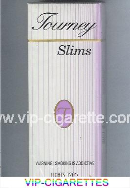 Tourney Slims Lights 120s Cigarettes hard box