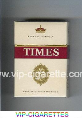 Times Filter Tipped cigarettes hard box
