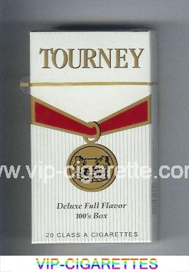 Tourney Deluxe Full Flavor 100s Box Cigarettes hard box
