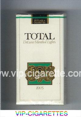 Total DeLuxe Menthol Lights 100s cigarettes soft box