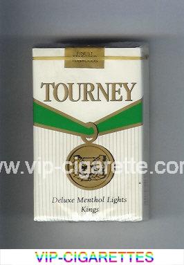 Tourney Deluxe Menthol Lights Kings Cigarettes soft box