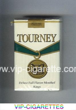 Tourney Deluxe Full Flavor Menthol Kings Cigarettes soft box