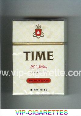 Time American Blend cigarettes white hard box