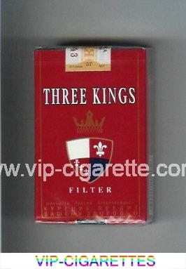 Three Kings Filter cigarettes red soft box