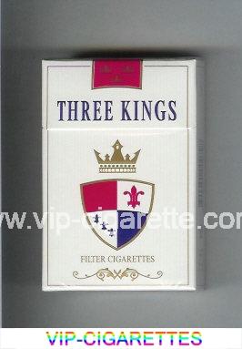 Three Kings Filter Sigarettes cigarettes white hard box