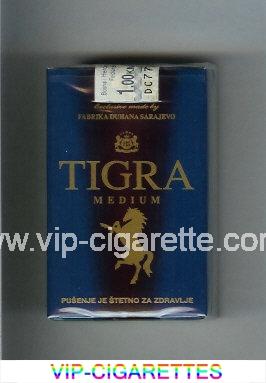 Tigra Medium cigarettes blue and black soft box