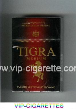 Tigra Medium cigarettes black and red hard box