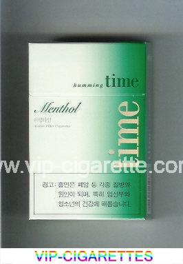 Time Humming Menthol cigarettes hard box