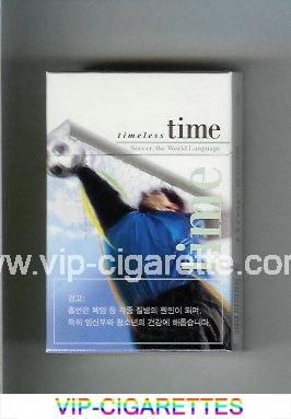 Time hard box Timeless Soccer. The World Language cigarettes