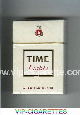 Time Lights American Blend cigarettes white hard box